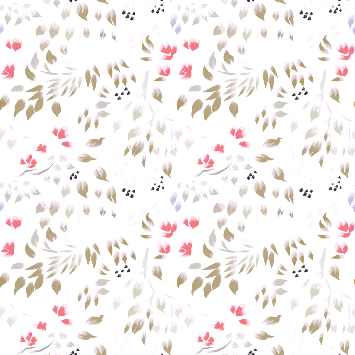 Painterly Petals Wallpaper⁠ in your room