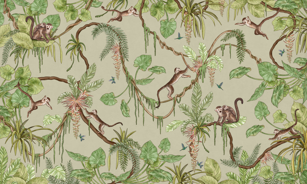Jungle Jamboree Wall Mural in your room