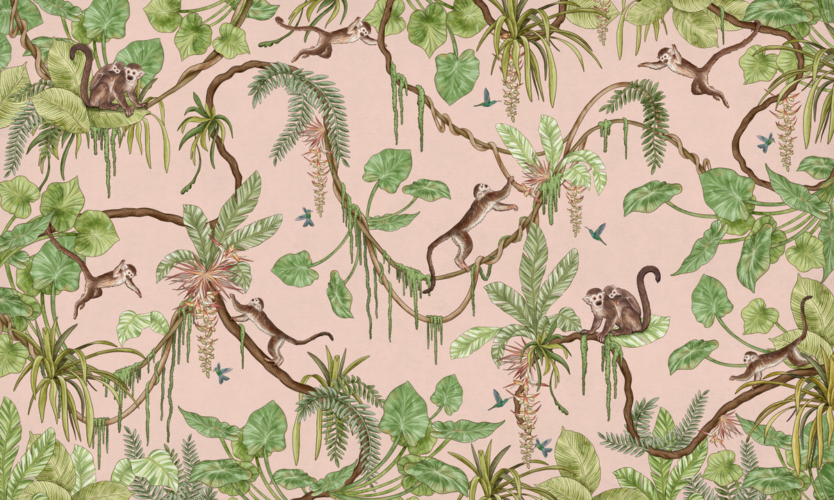 Monkey Business in Paradise Wall Mural in your room