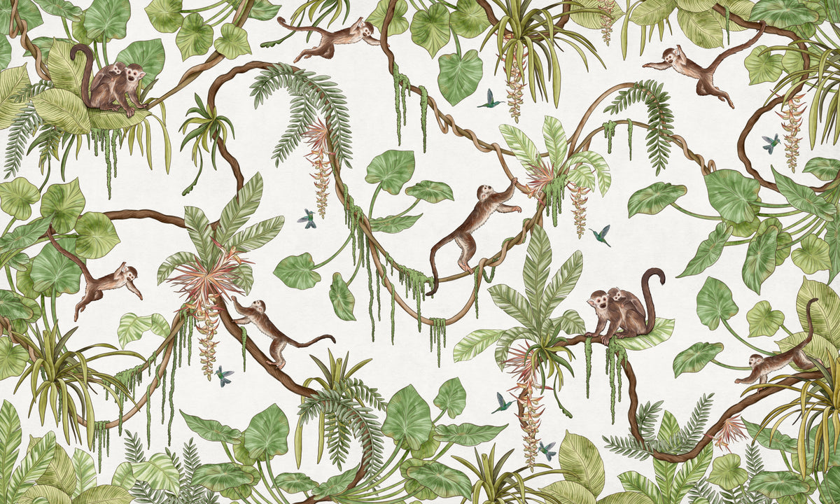 Monkey Business Wall Mural
