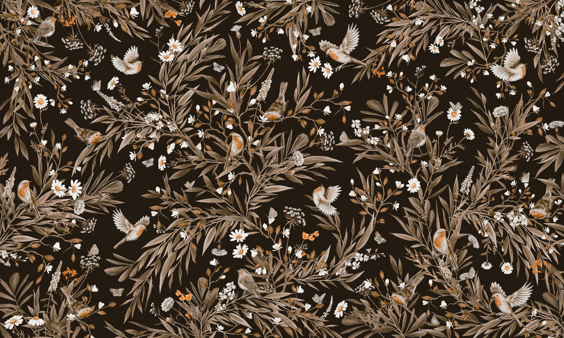 Serene Songbirds Wall Mural