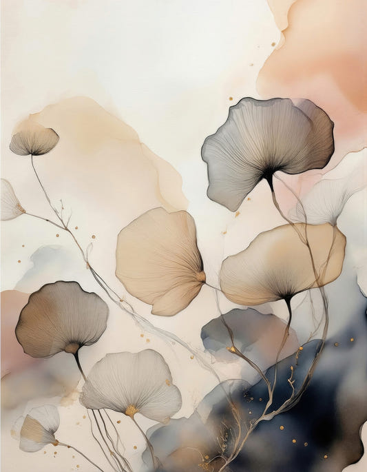 Ethereal Garden Tones Wall Mural