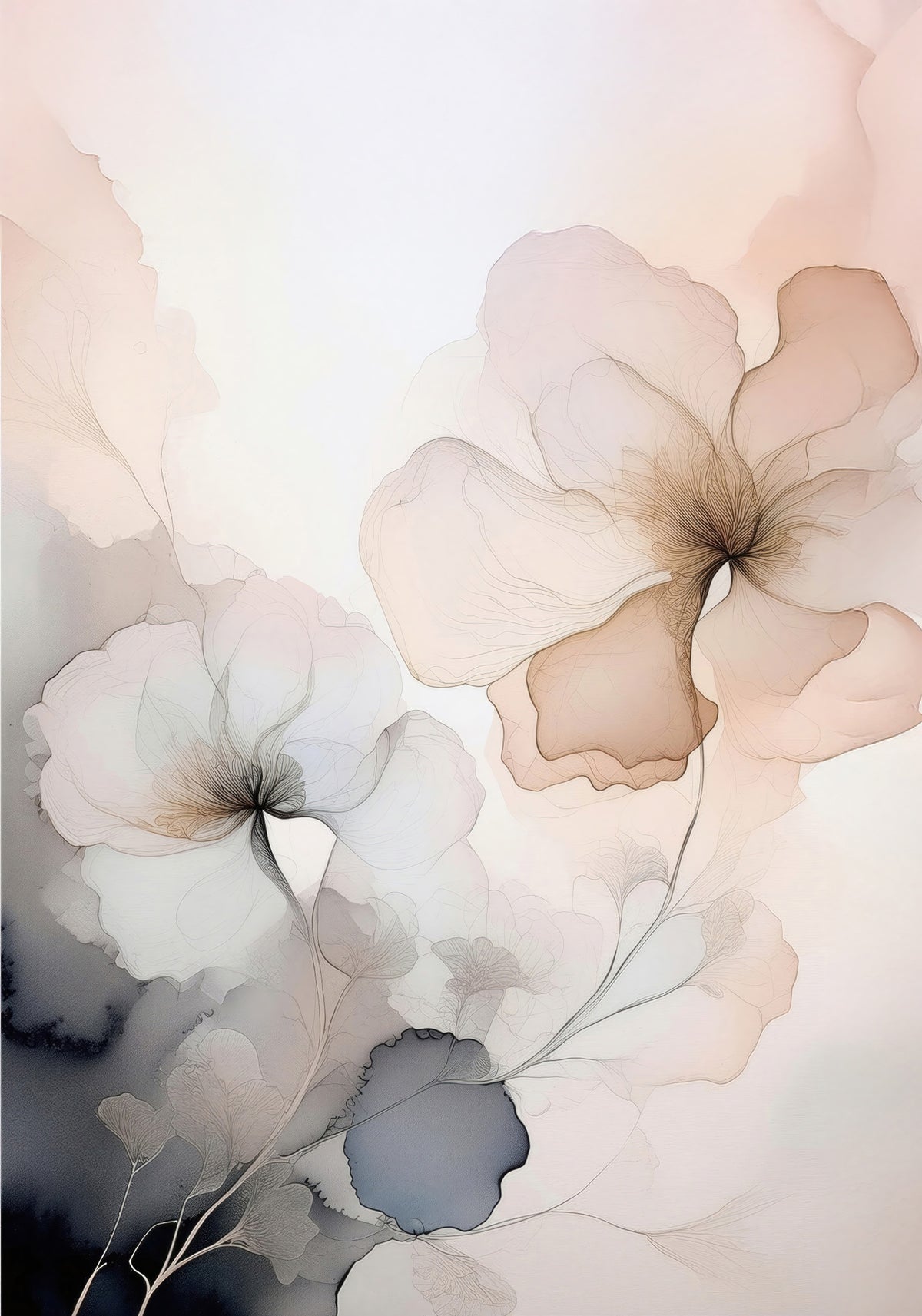 Floral Haze Wall Mural in your room