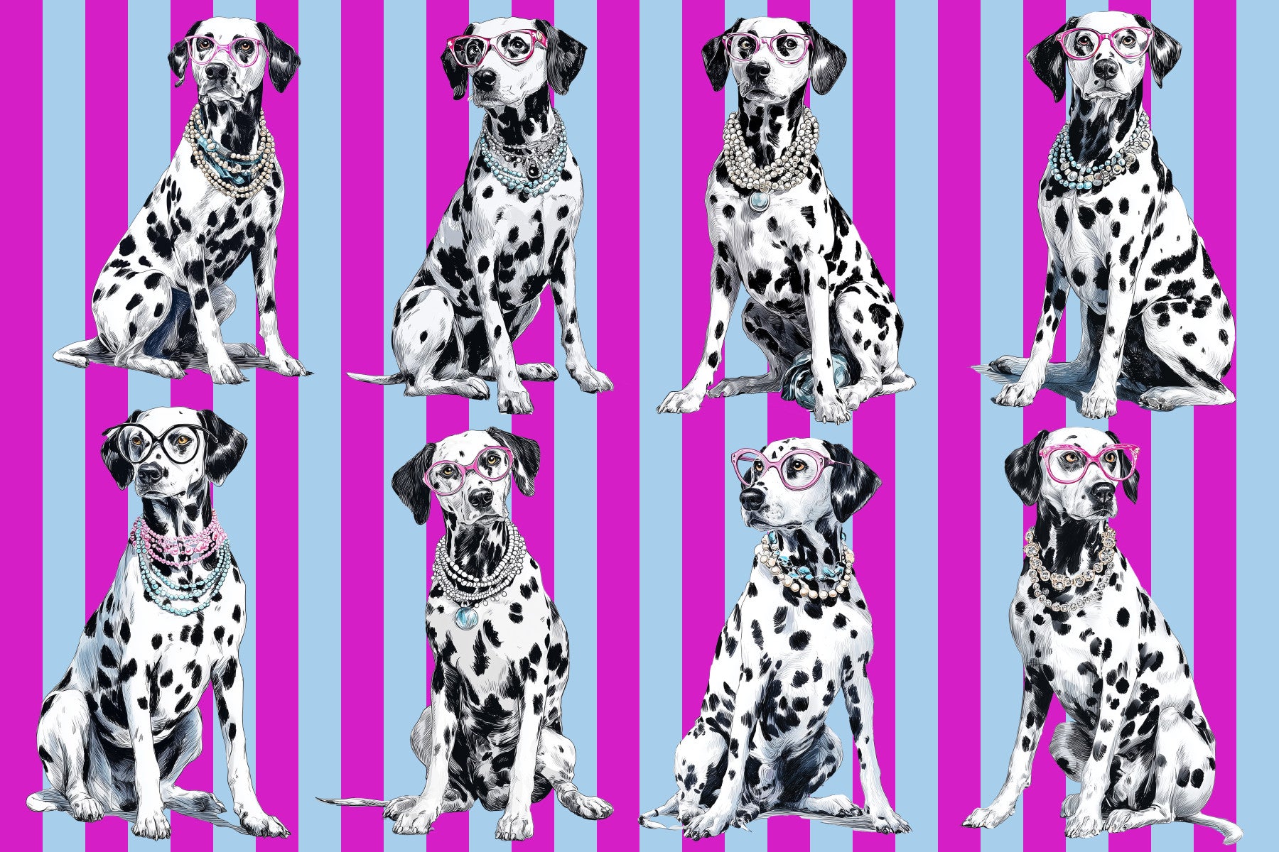 Diamond Dalmata  Wall Mural
