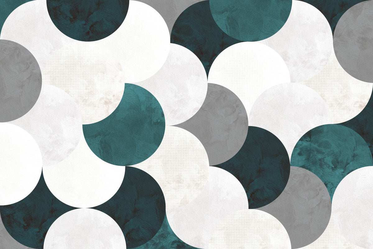 Circle Abstract wall 03 Wall Mural in your room — zoomed