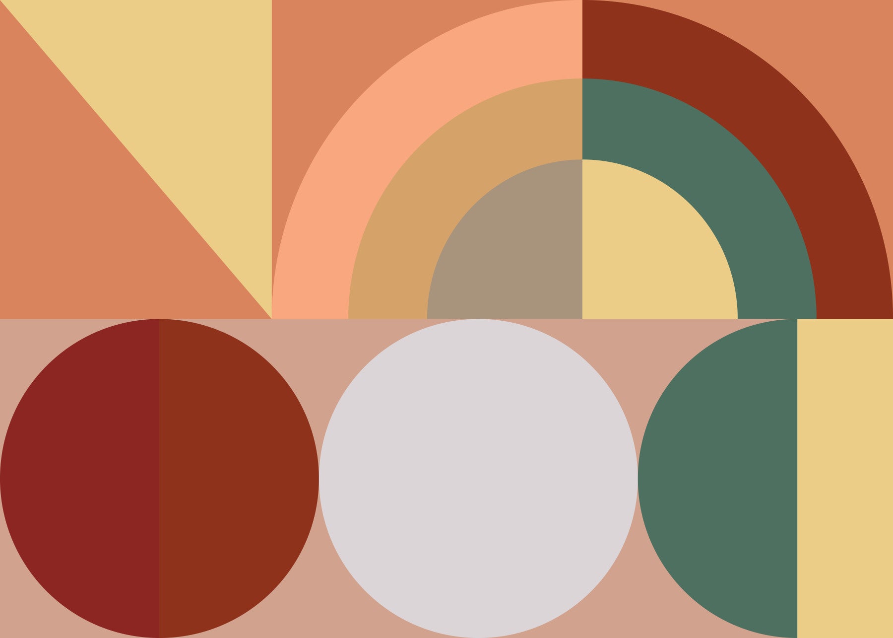 Earthy Colors -Autumn Decor Wall Mural in your room — zoomed