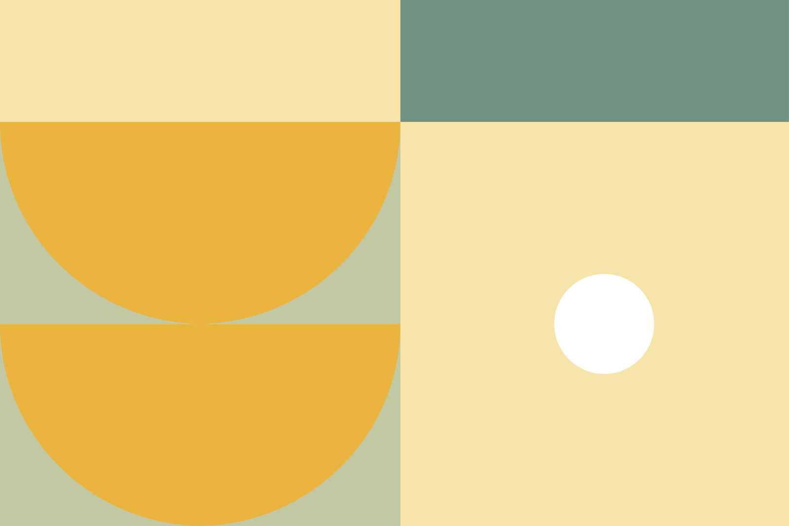 Ochre and Olive Wall Mural in your room