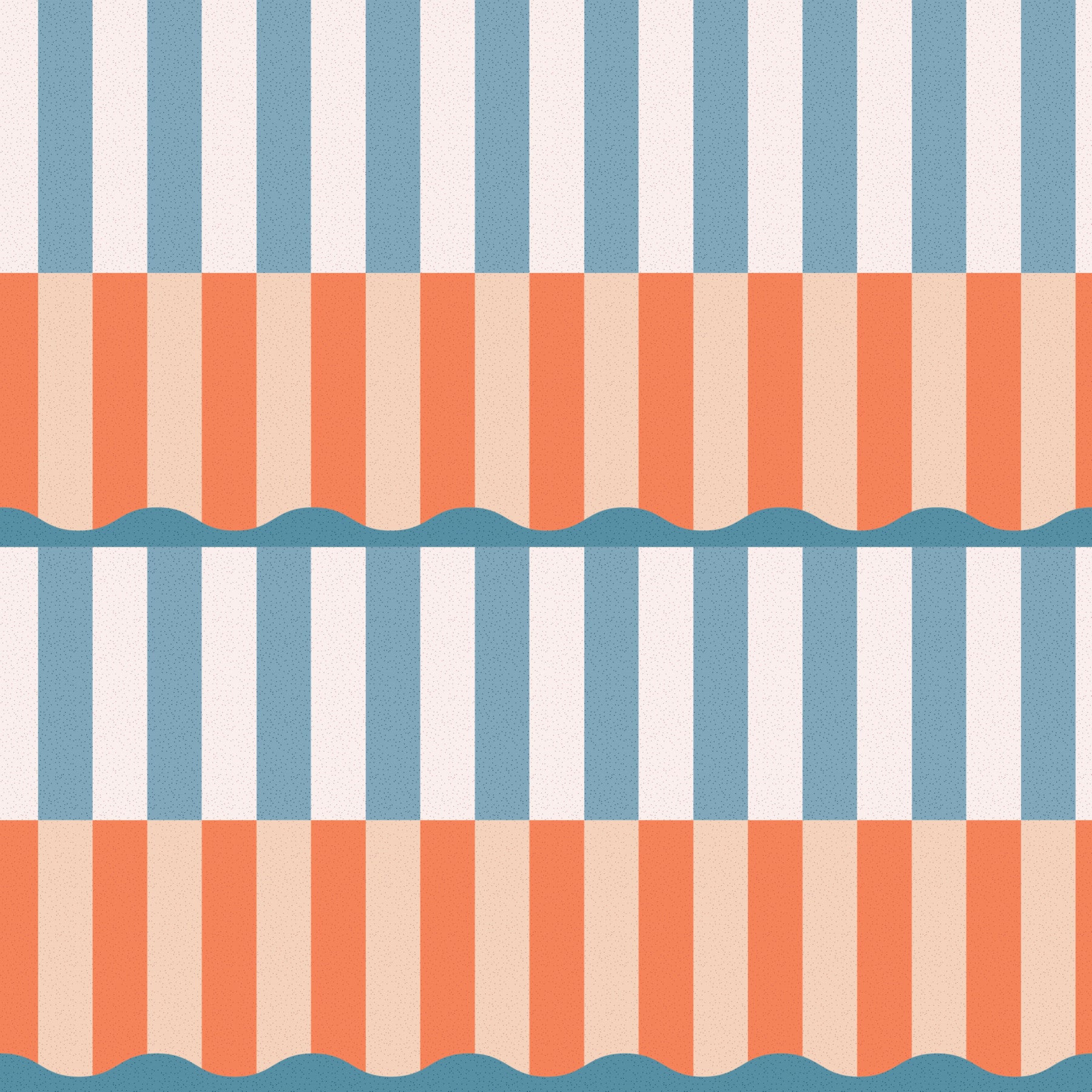 Sunset Waves Wallpaper⁠ in your room — zoomed
