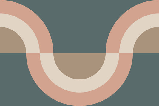 Modern Retro Arcs Decor Wallpaper⁠