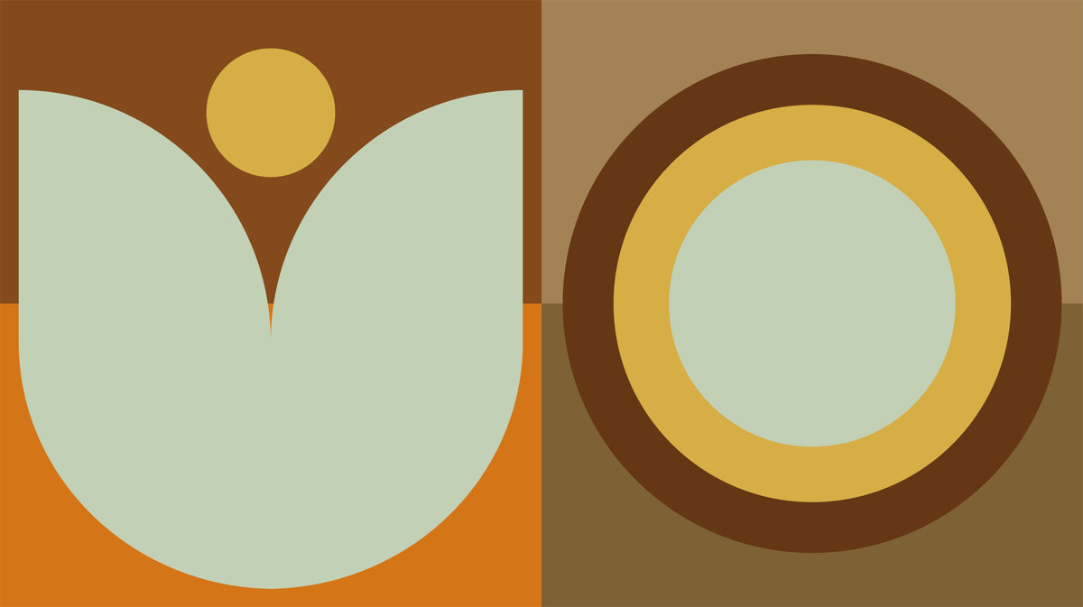 Boho Sun and Moon Wall Mural in your room
