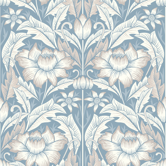 Timeless Garden – Mist Blue Wallpaper⁠