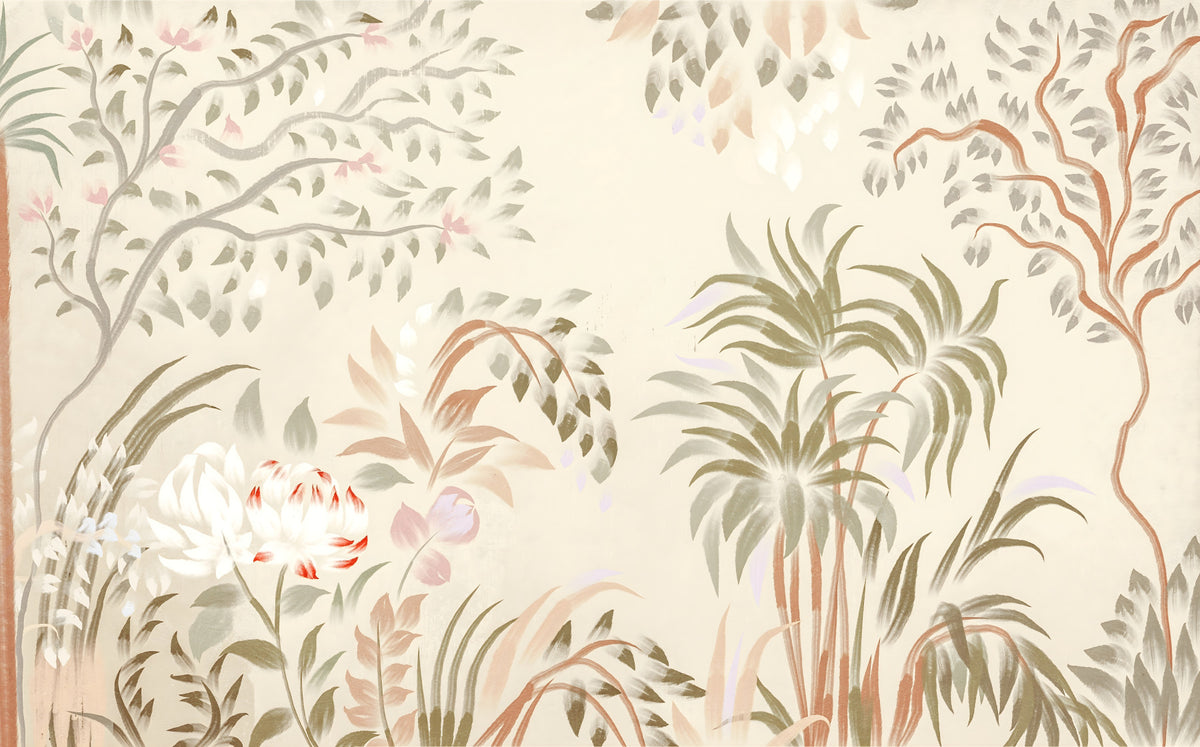 Garden Whispers Wall Mural in your room — zoomed