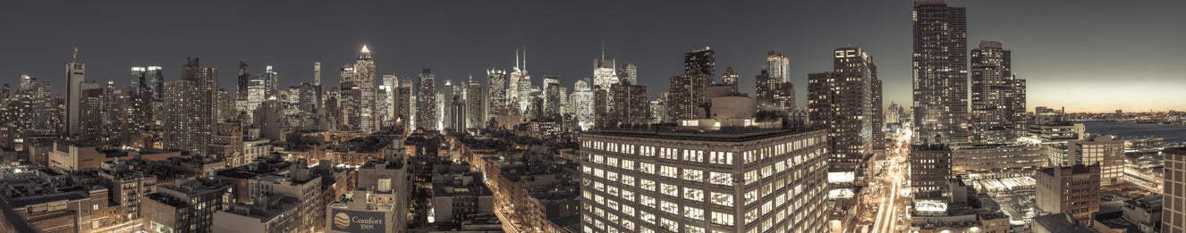 Midnight Metropolis: City Lights Wall Mural