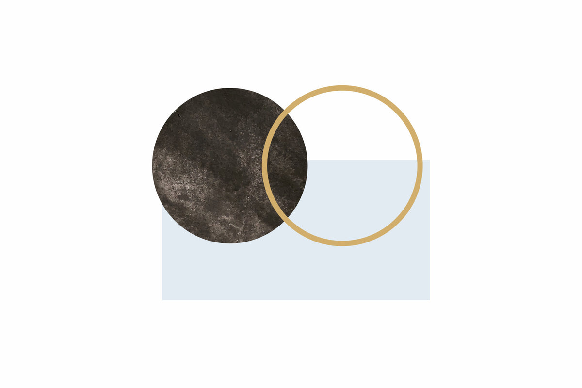 Minimal Abstract Composition Wall Mural in your room — zoomed