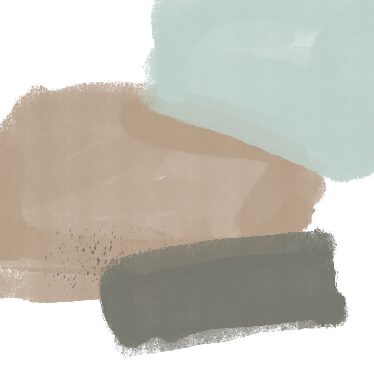 Modern Pastel Brush Strokes Wall Mural in your room