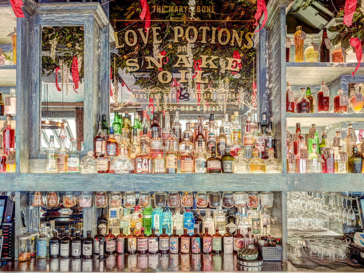 Elegant Bar Interior Wall Mural in your room