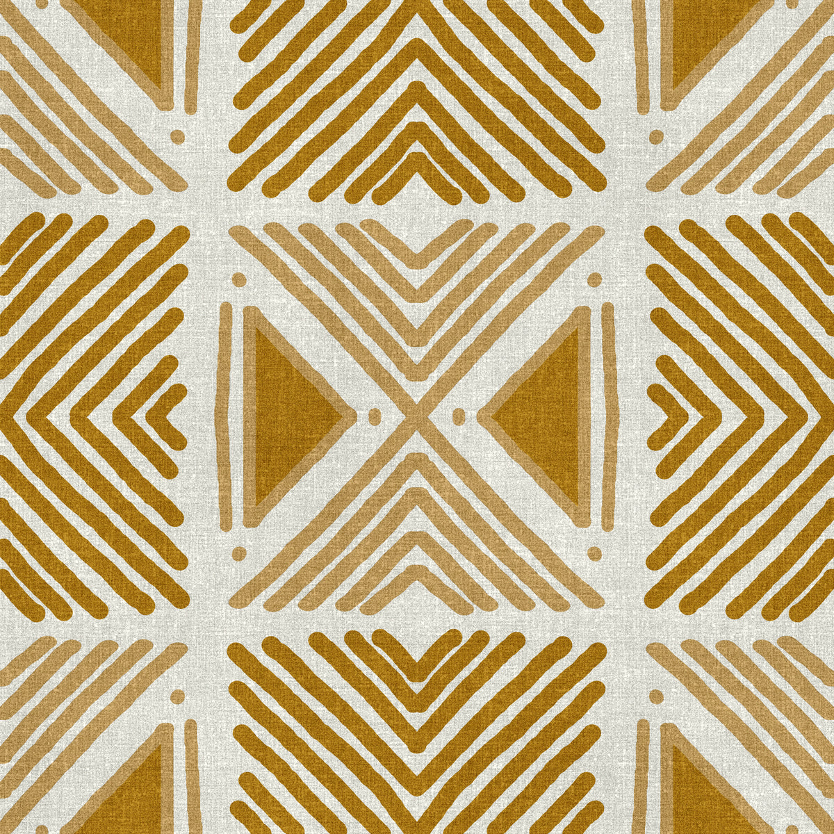Tribal Foliage Motif Wallpaper⁠ in your room — zoomed