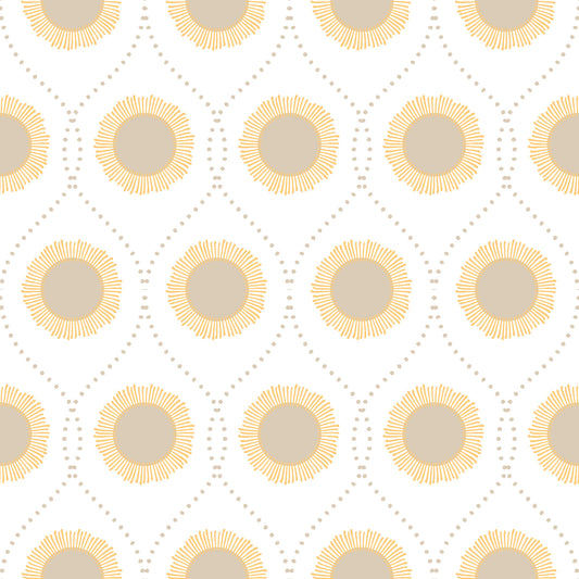 Radiant Sunburst Pattern Wallpaper⁠
