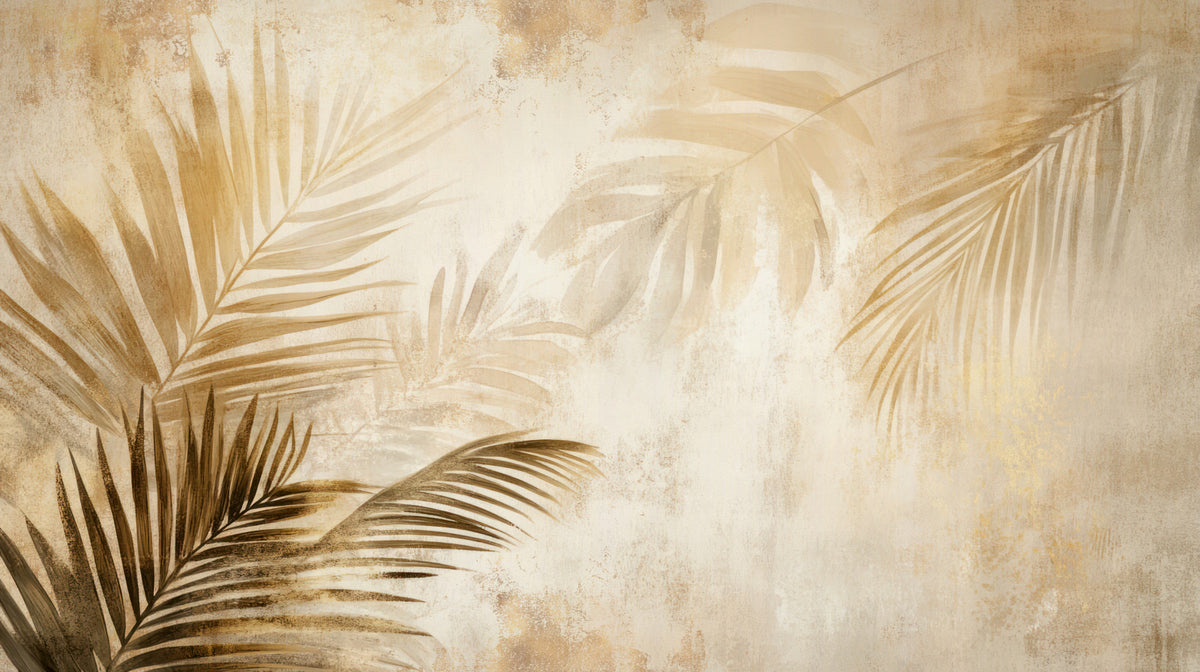 Golden Palms Wall Mural - 3092663 in your room — zoomed