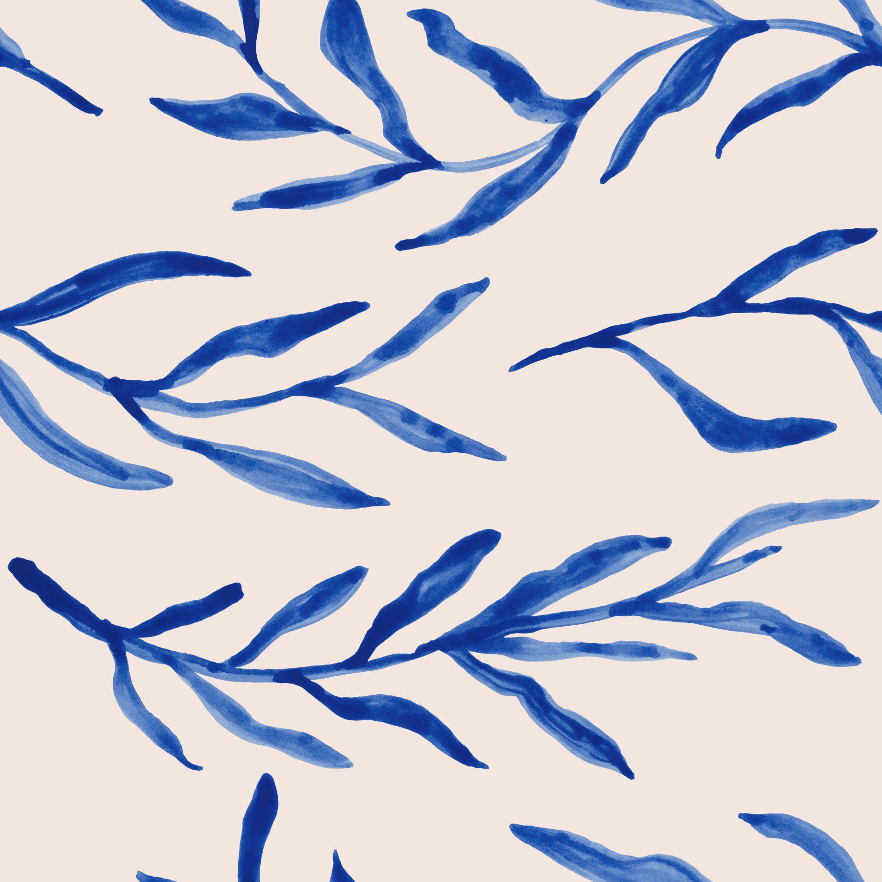 Blue Botanical Print Wallpaper⁠ -2963136 in your room — zoomed