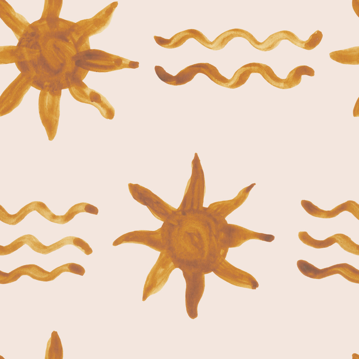 Golden Waves & Sun Wallpaper⁠ -2963139 in your room — zoomed
