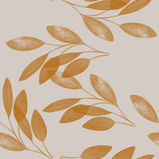 Golden Leaf Whisper Wallpaper⁠ - 2983577