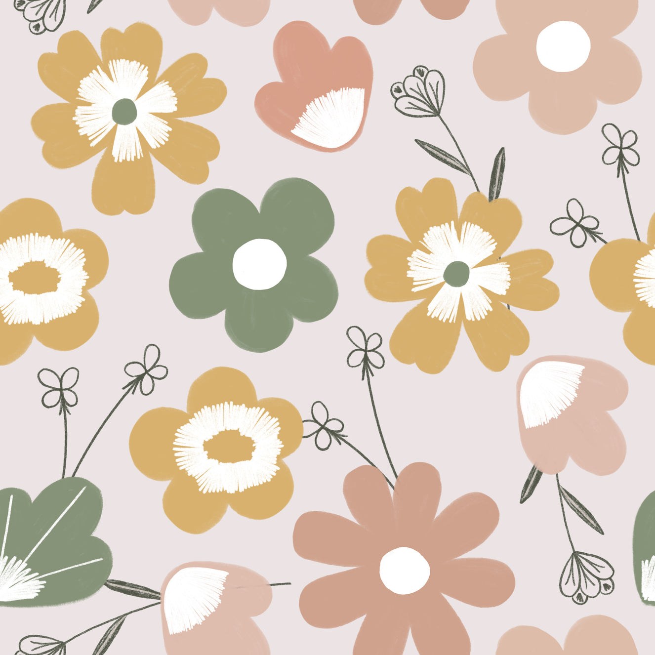 Boho Blooms Wallpaper⁠  - 2983582