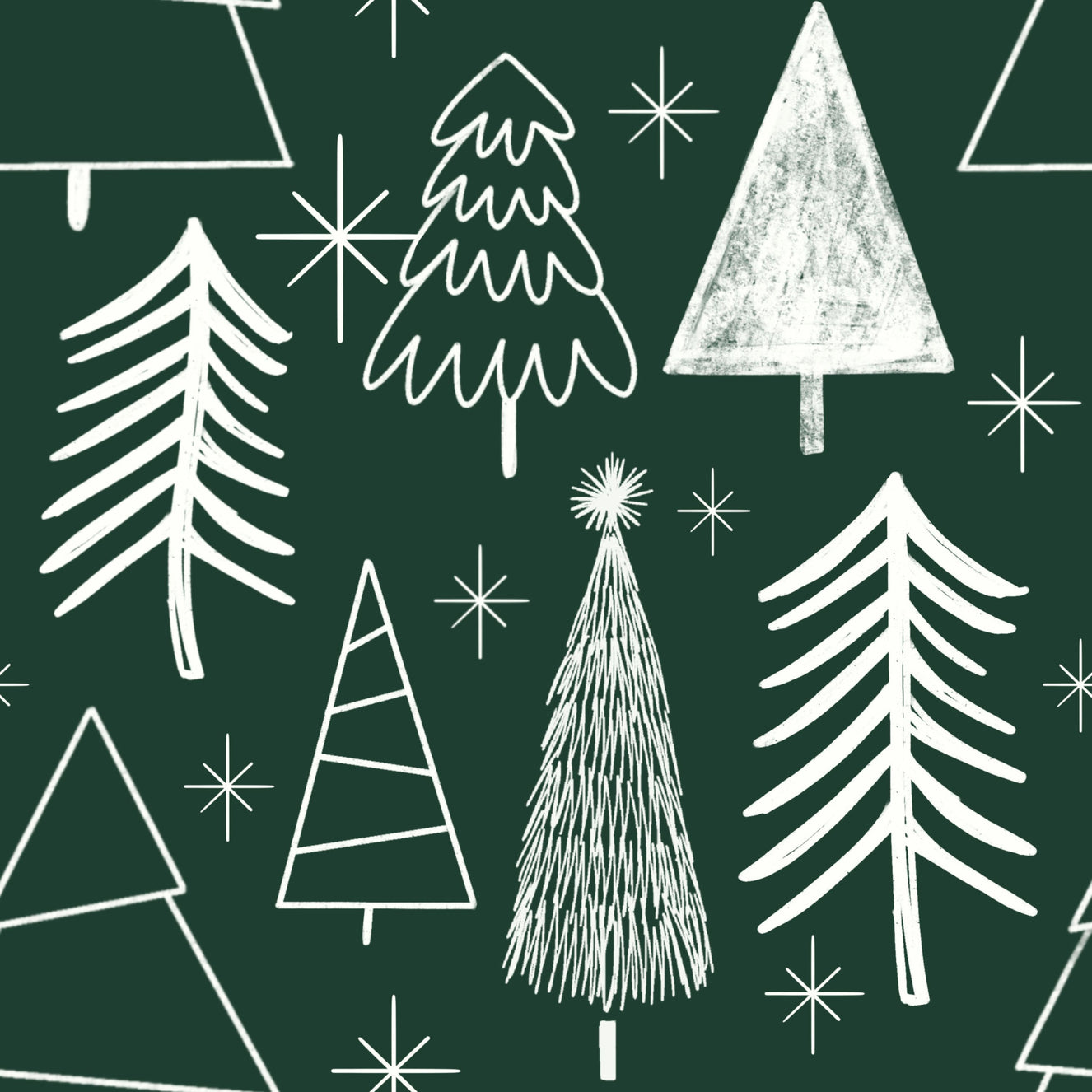 Starry Evergreen Wallpaper⁠ - 2984777