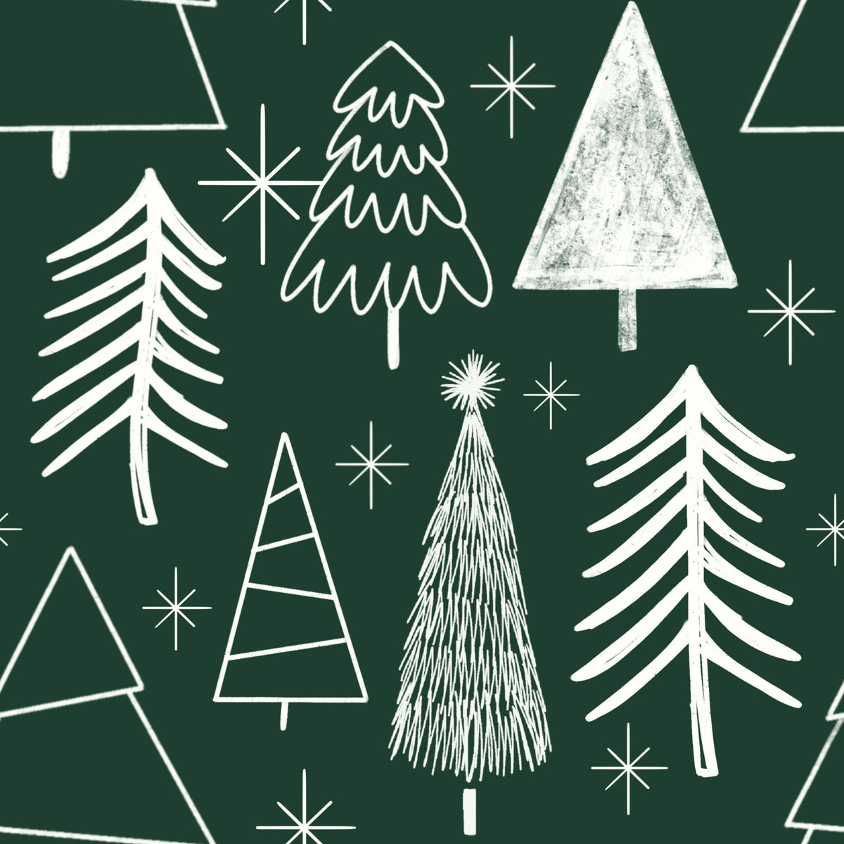 Starry Evergreen Wallpaper⁠ - 2984777 in your room — zoomed