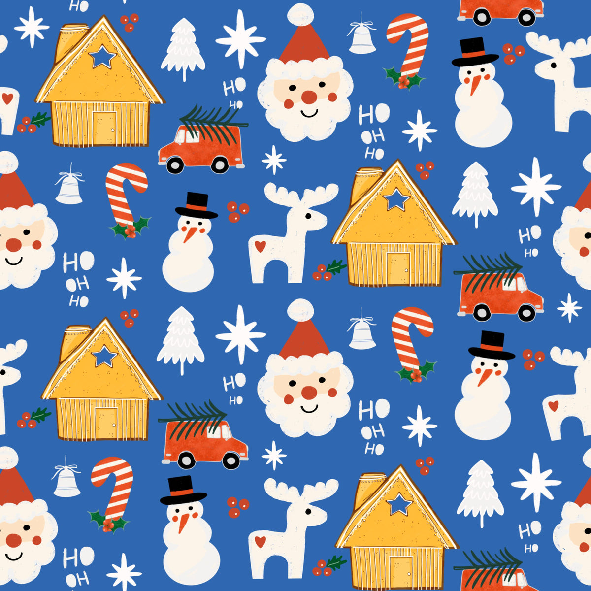 Holiday Cheer Doodle Wallpaper⁠ in your room
