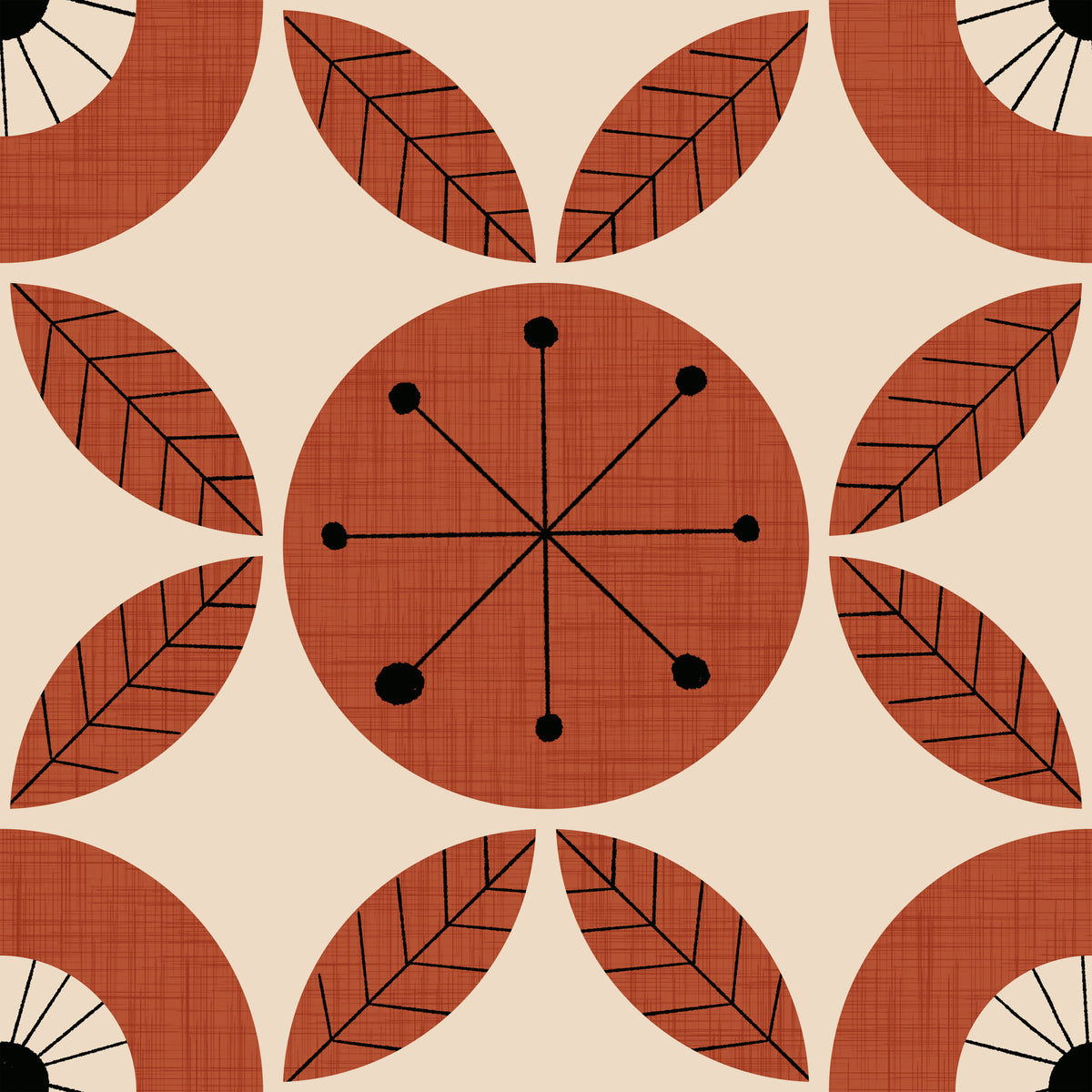 Retro Bloom Pattern Wallpaper⁠ -2995325 in your room