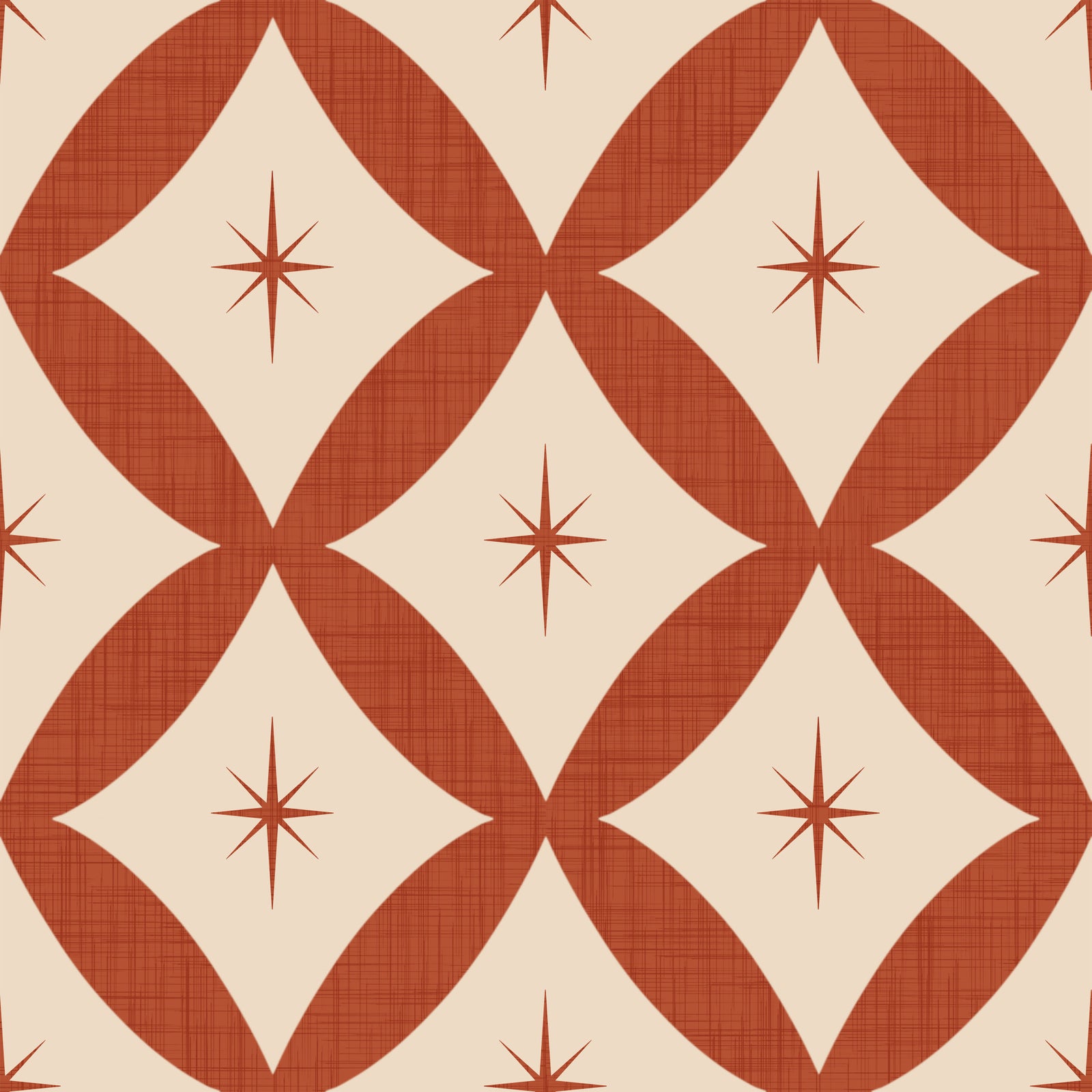 Retro Starburst Tile Wallpaper⁠ -2995342