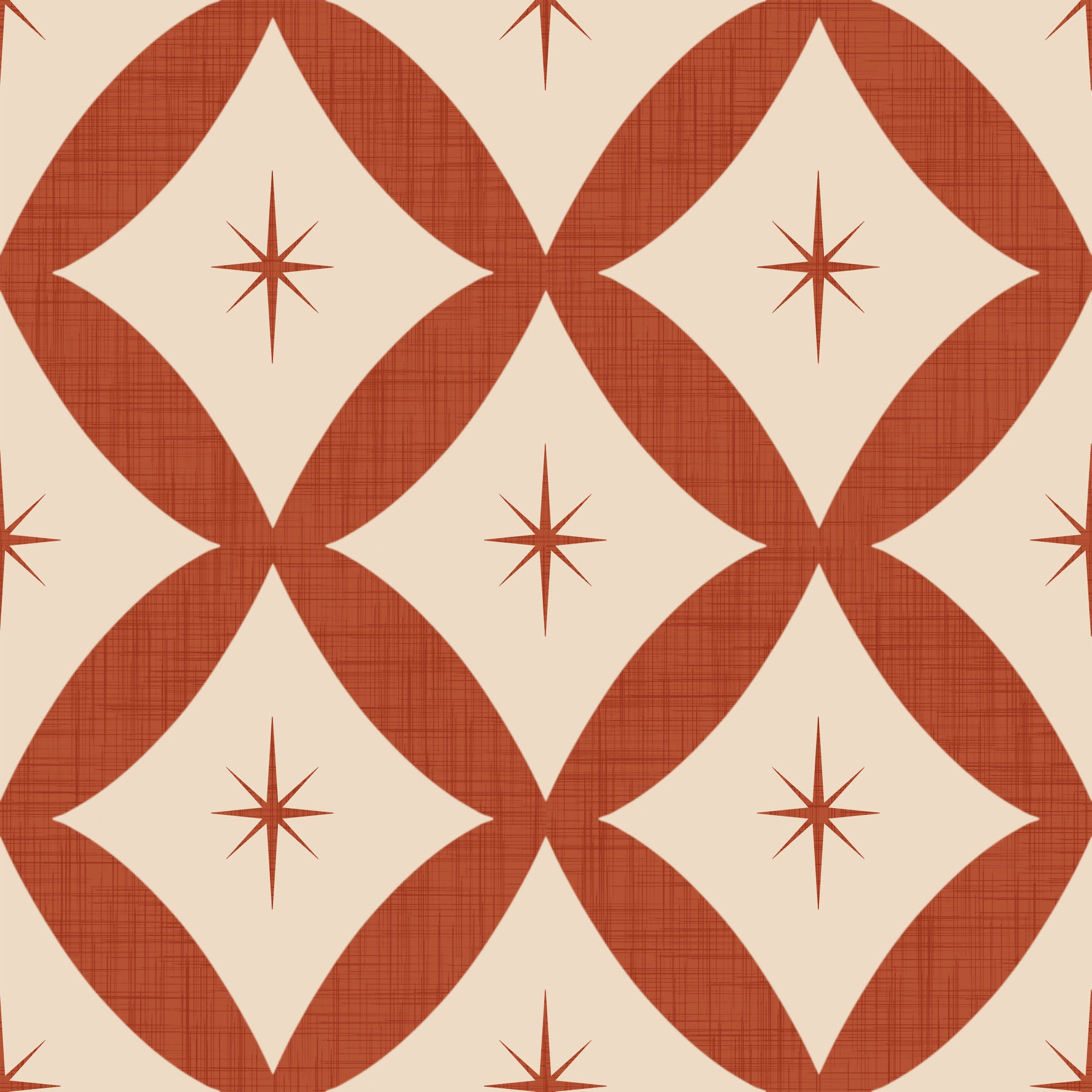 Retro Starburst Tile Wallpaper⁠ -2995342
