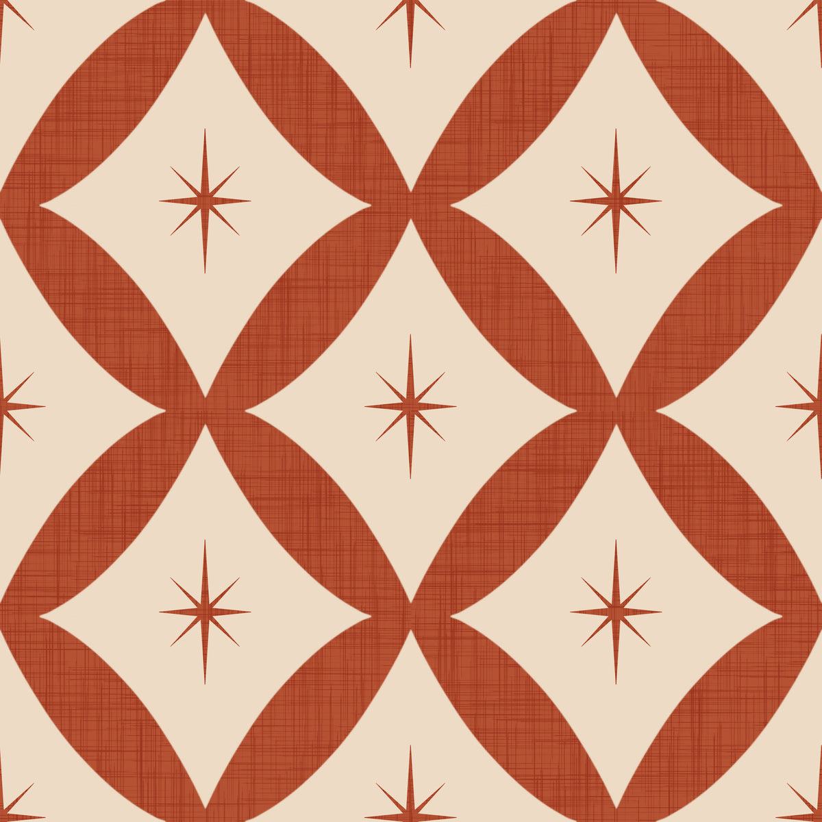 Retro Starburst Tile Wallpaper⁠ -2995342 in your room — zoomed
