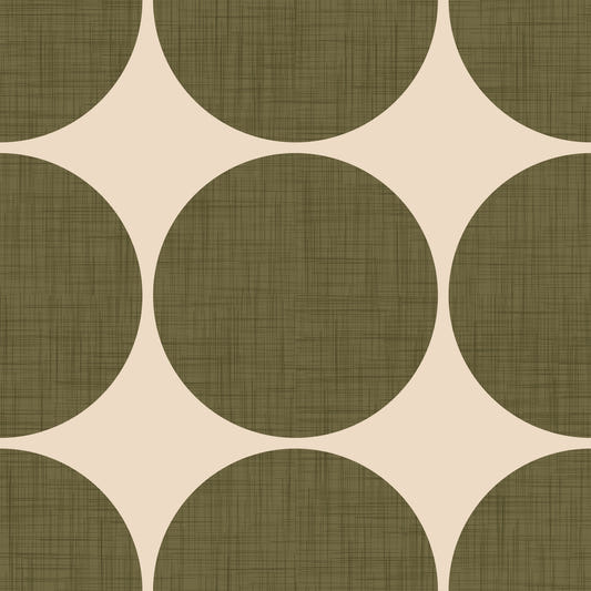 Circles in Linen Wallpaper⁠ -2995400
