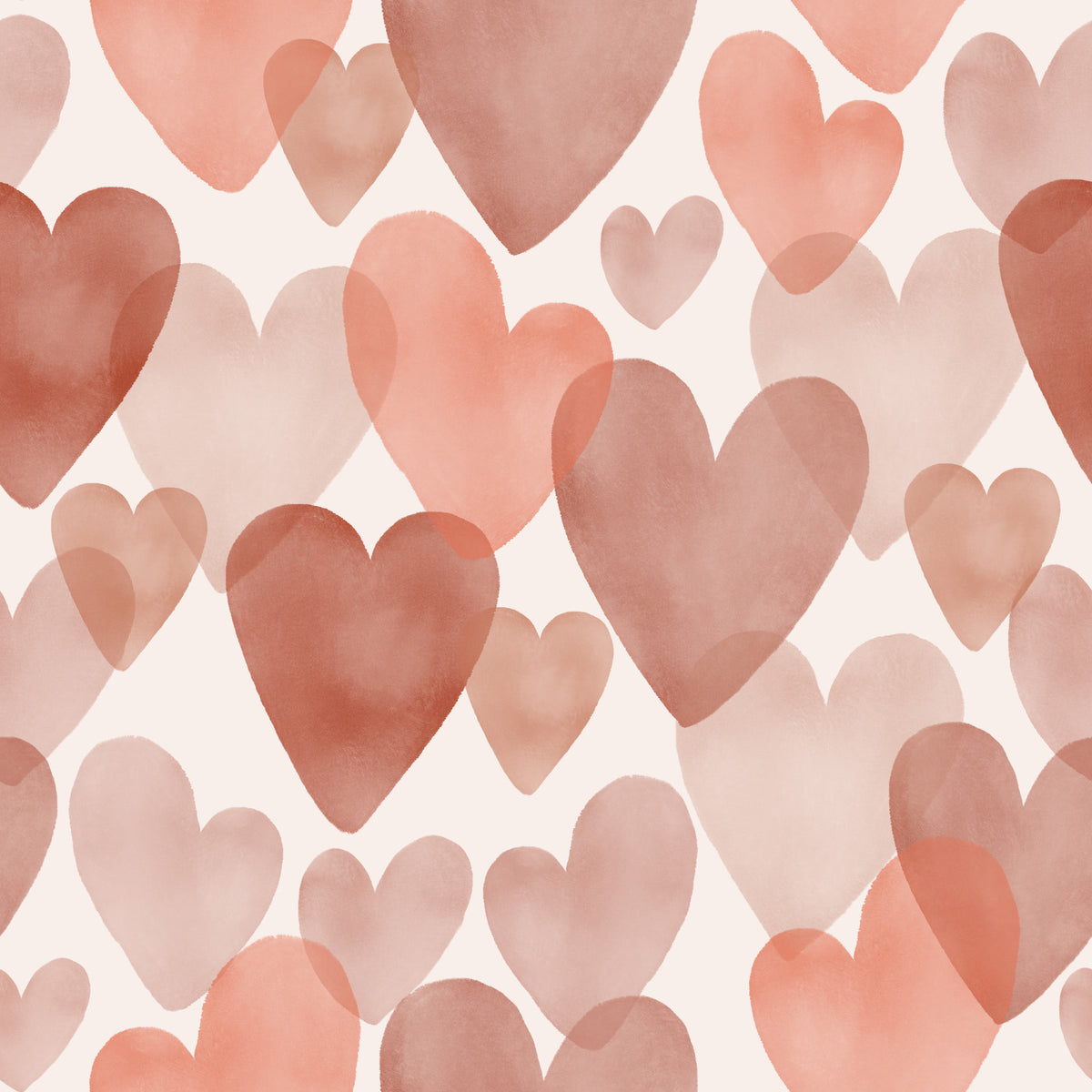Watercolour Hearts Wallpaper⁠ -3042404 in your room — zoomed