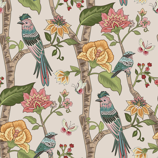 Birdsong Blooms Wallpaper⁠ -3076497