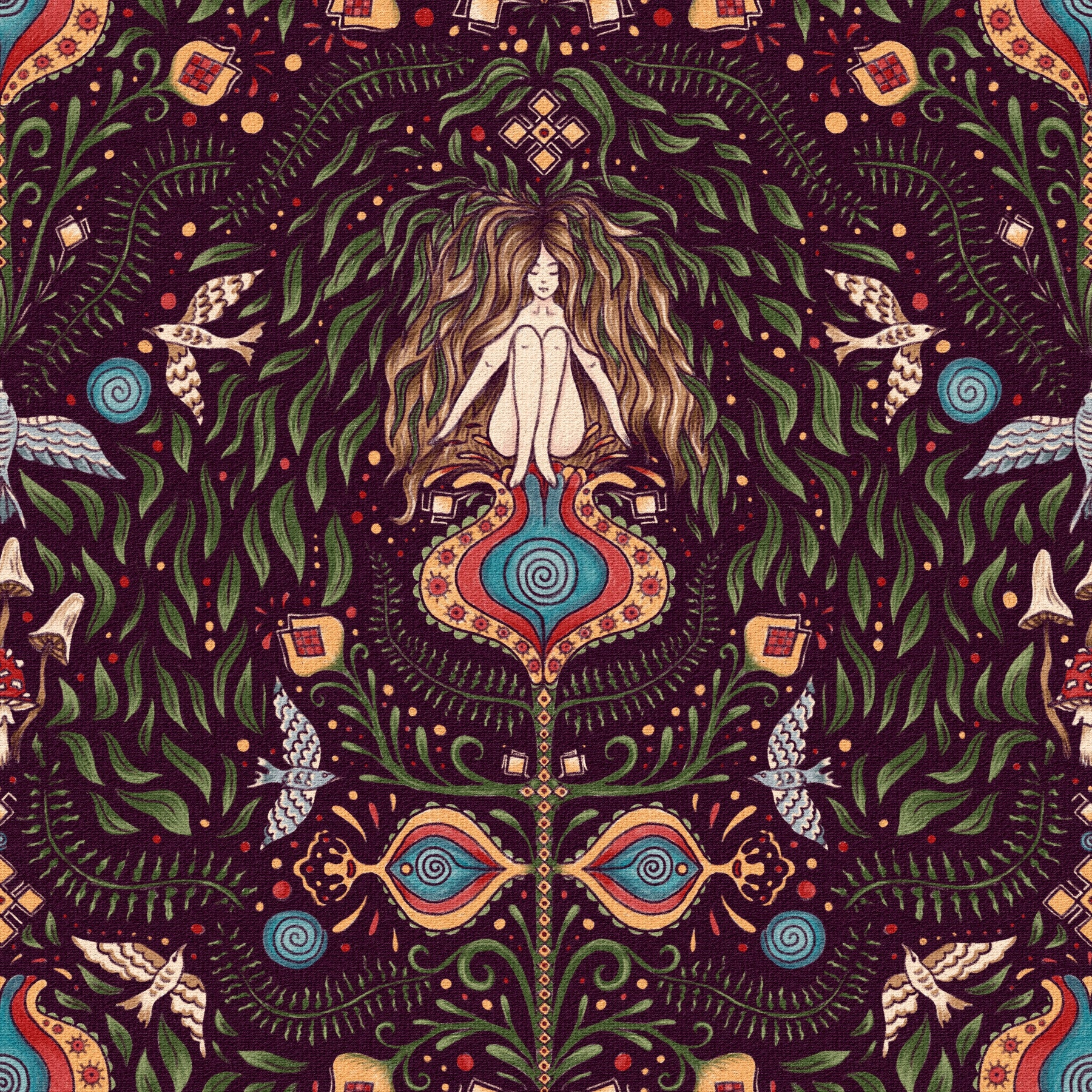Boho Forest Dream Wallpaper⁠ -3228133 in your room — zoomed