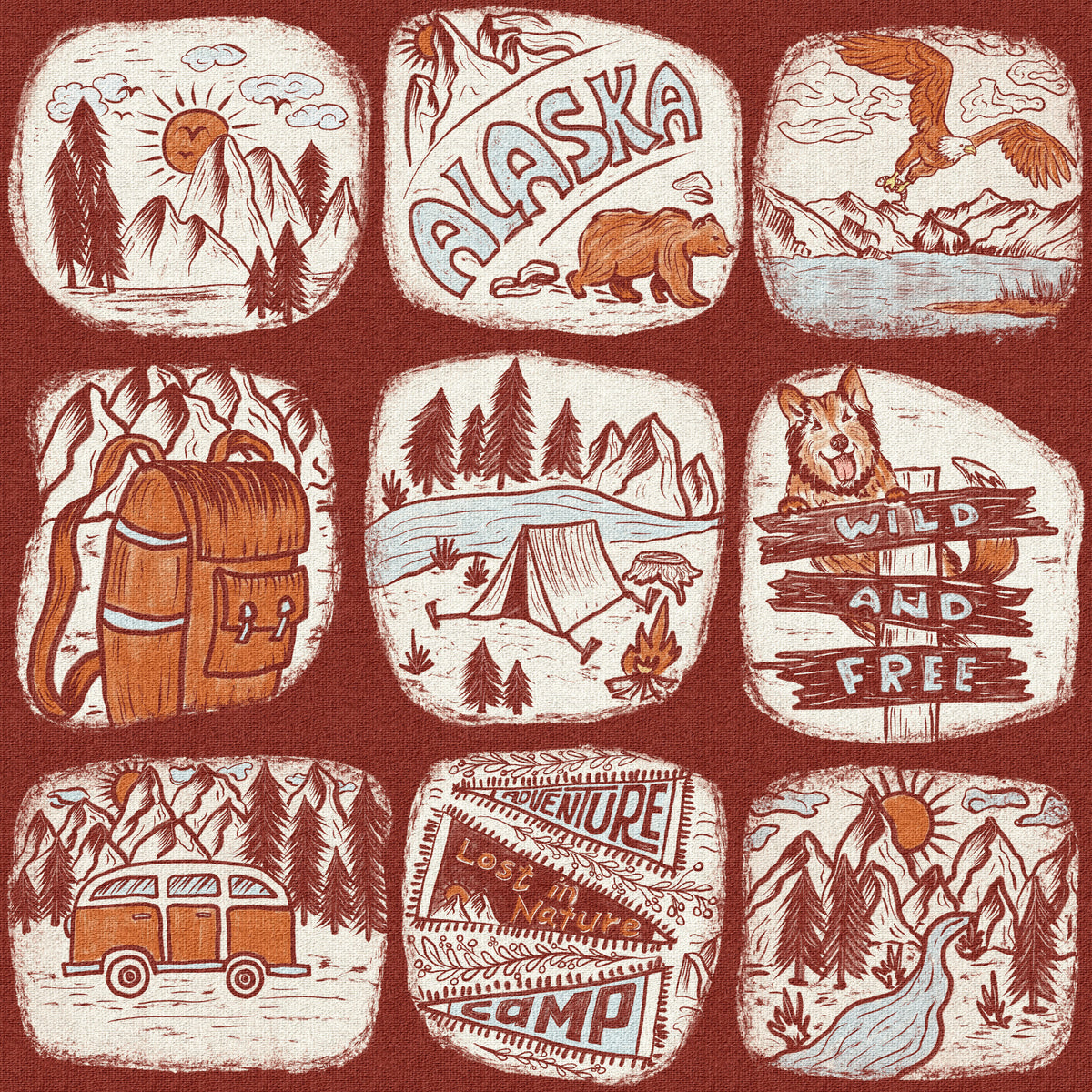 Wilderness Patches Wallpaper⁠ -3239383 in your room — zoomed