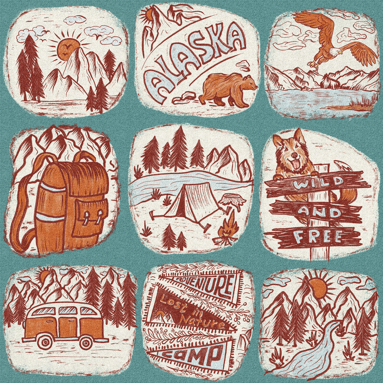 Wilderness Sketchbook Wallpaper⁠ -3239387