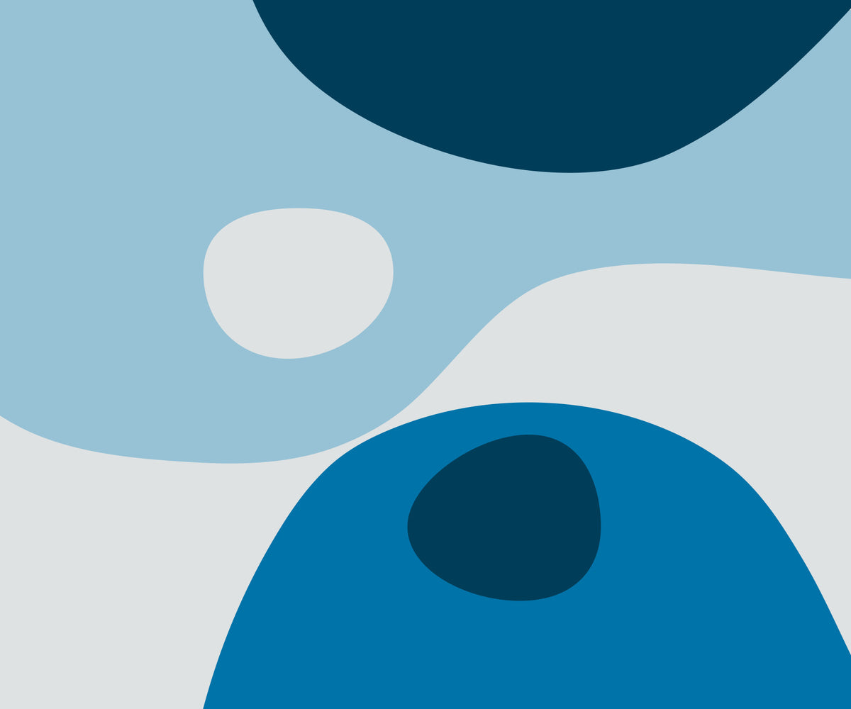 Azure Abstraction Wall Mural in your room — zoomed