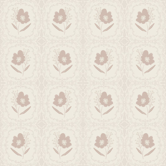 Subtle Floral Serenity Wallpaper⁠