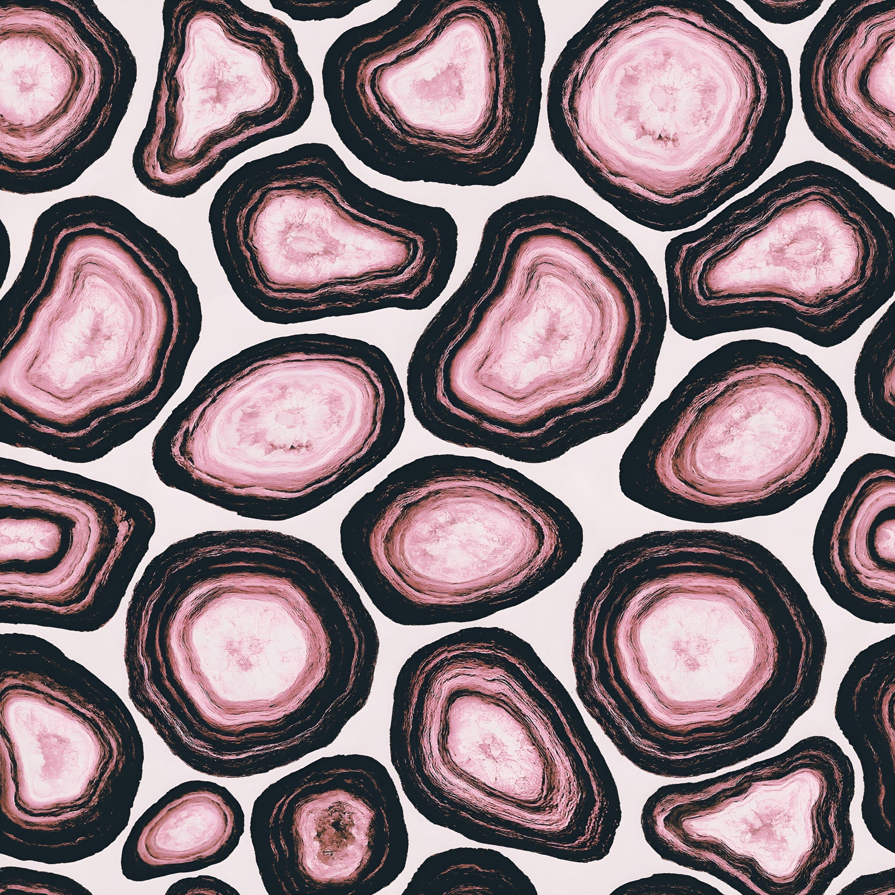 Pink Agate Stone Design Wallpaper⁠