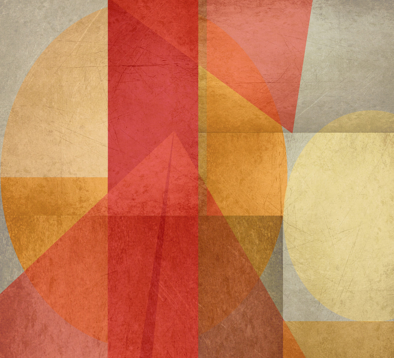 Urban Shapes Fusion Wall Mural