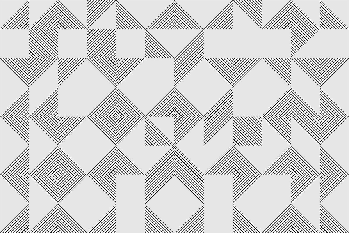 Minimalist Line Blocks Wall Mural in your room