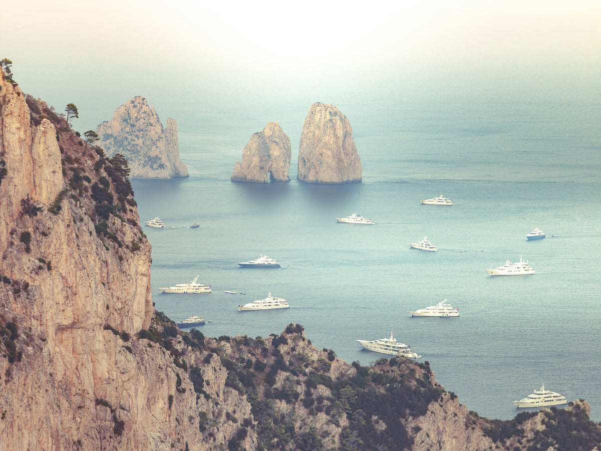 Faraglioni Cliffs Wall Mural in your room