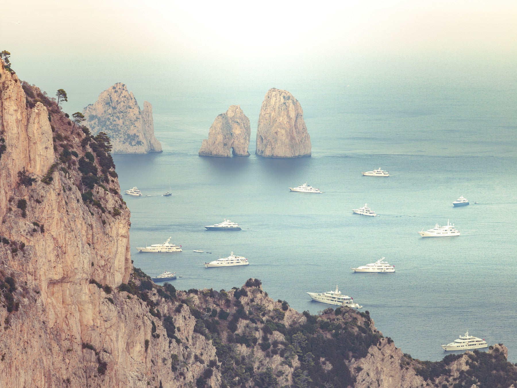 Faraglioni Cliffs Wall Mural