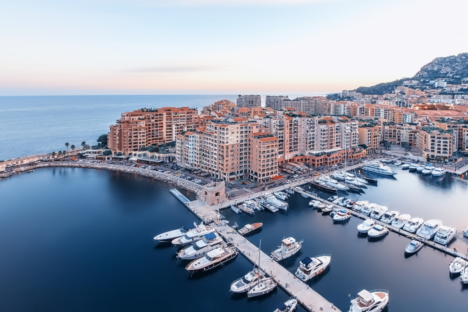 Monaco Marina View Wall Mural