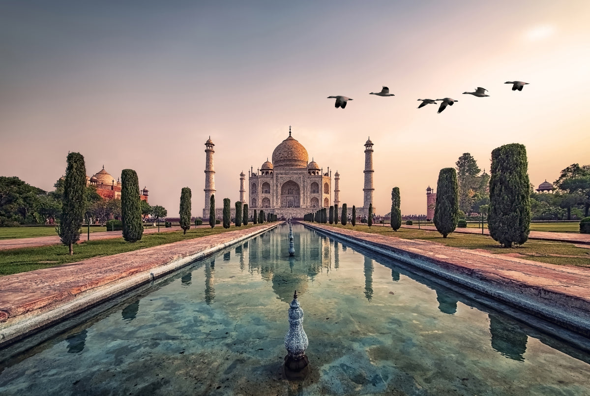 India's Taj Mahal: A Timeless Wonder Wall Mural in your room