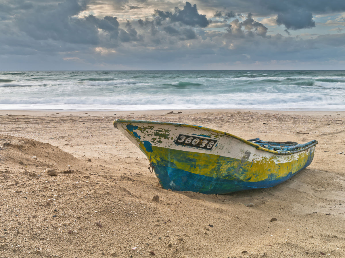 Coastal Vessel Wall Mural in your room — zoomed